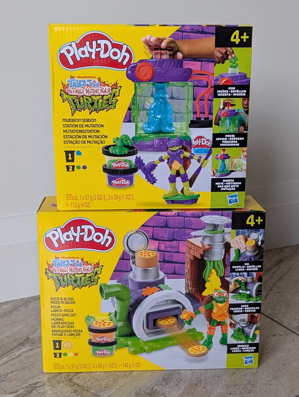 Play-Doh Teenage Mutant Ninja Turtles Playset Lot Of 2